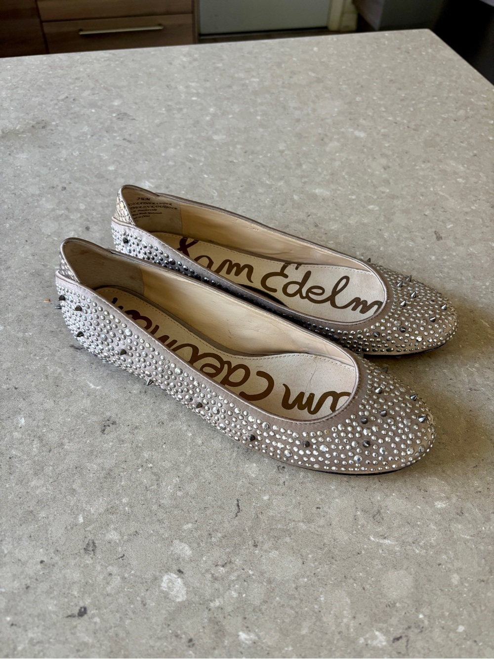 Sam Edelman Nude Jolie Ballerina Flats